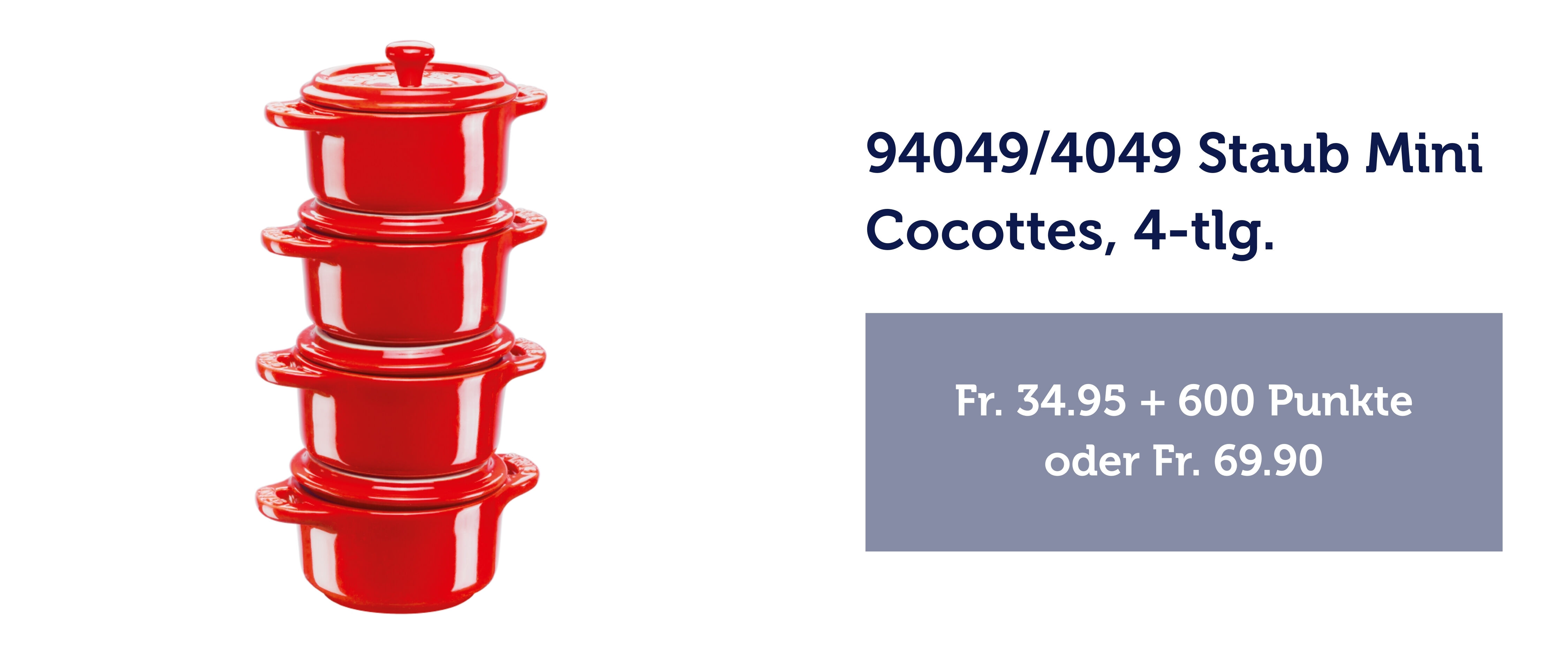 4049 Staub Mini Cocottes, 4-tlg.